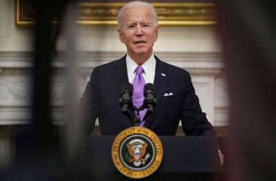 President Joe Biden at the White House on Jan. 21.